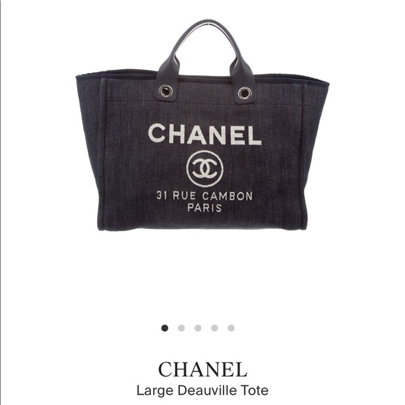 CHANEL Handbags - Large Chanel Deauville Tote